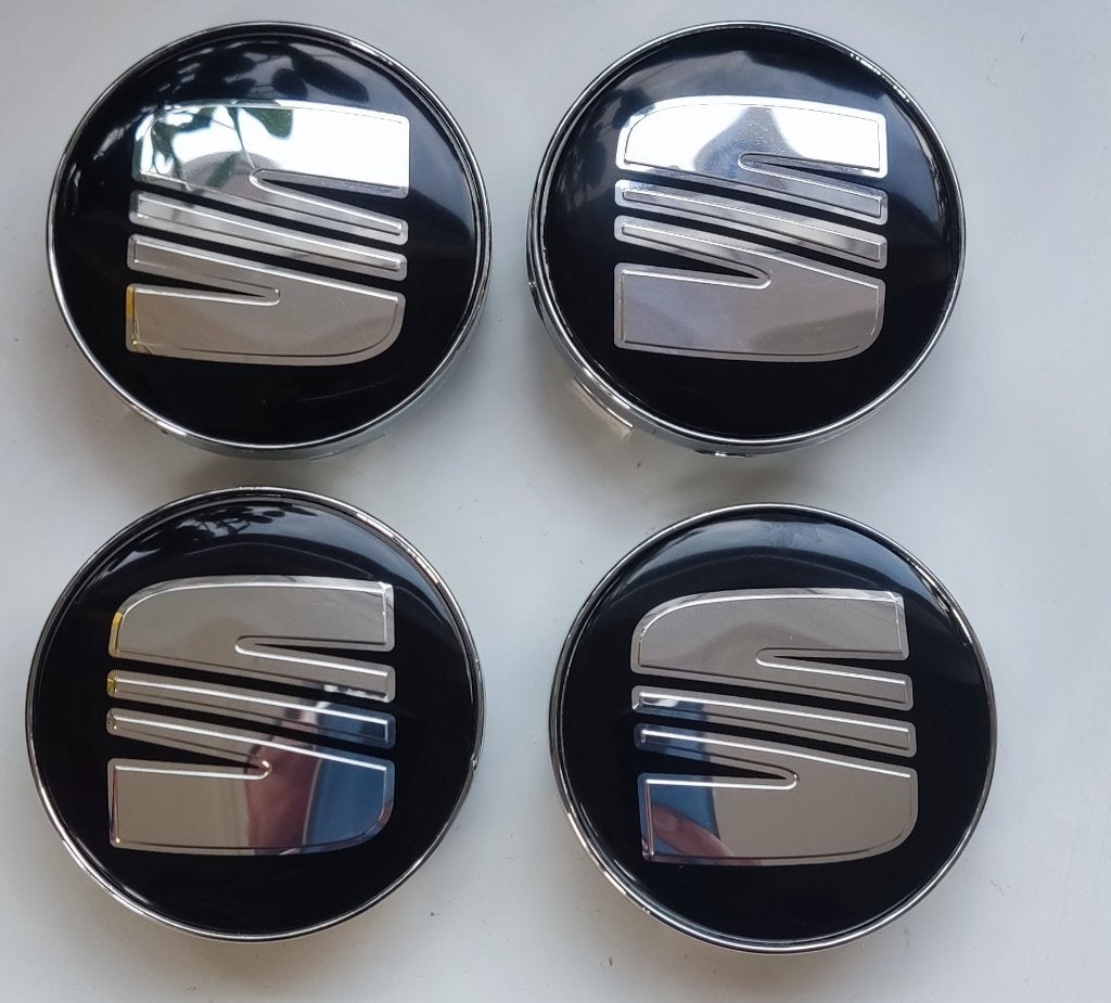 Lot de 4 caches-moyeux Seat 63mm, Autos : Divers, Tuning & Styling, Enlèvement ou Envoi