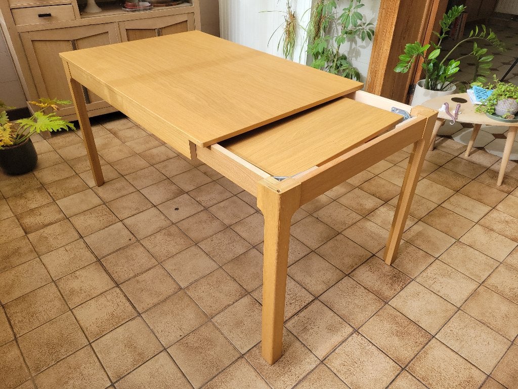 Table à rallonge (6-8 personnes) EKELADEN, 100 à 150 cm, Cinq personnes ou plus, Enlèvement, Utilisé