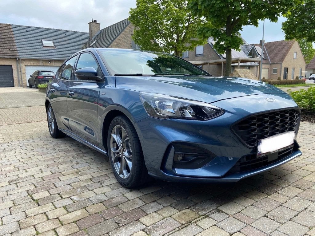 Ford Focus 1.0i ST-line Ecoboost, Auto's, Elektrische ramen, Stof, 1280 kg, Blauw