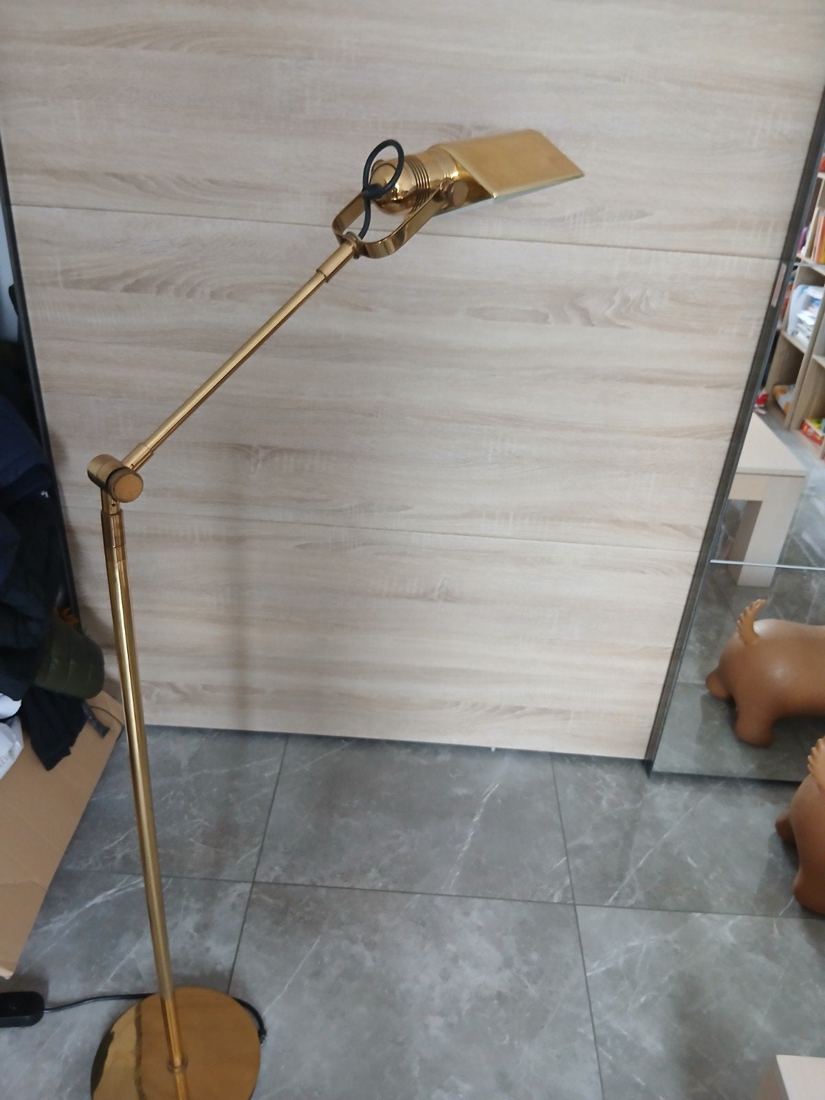 Belle lampe laiton articulé vintage année 70 fonctionne très, Enlèvement