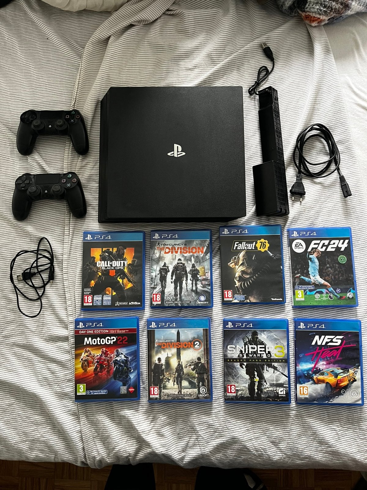 Playstation 4 pro, Ophalen, Met 2 controllers, 1 TB, Pro