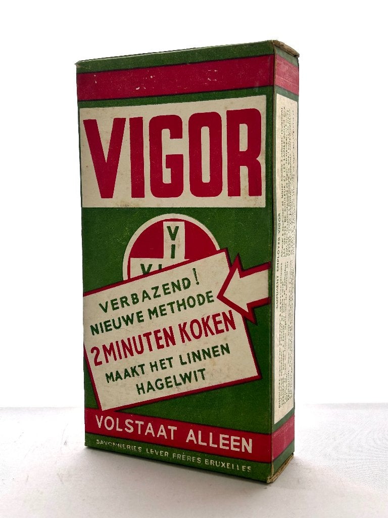 Oude verpakking - Vigor - wasmiddel, Ophalen of Verzenden, Verpakking