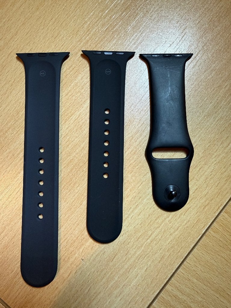 Bracelet S/M/L pour Apple Watch de grande taille, Bijoux, Sacs & Beauté, Enlèvement ou Envoi, Comme neuf, Noir, Apple