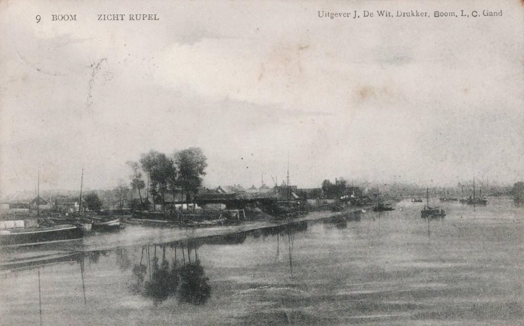 Boom Zicht Rupel circulée en 1911, Envoi, Avant 1920, Affranchie, Anvers