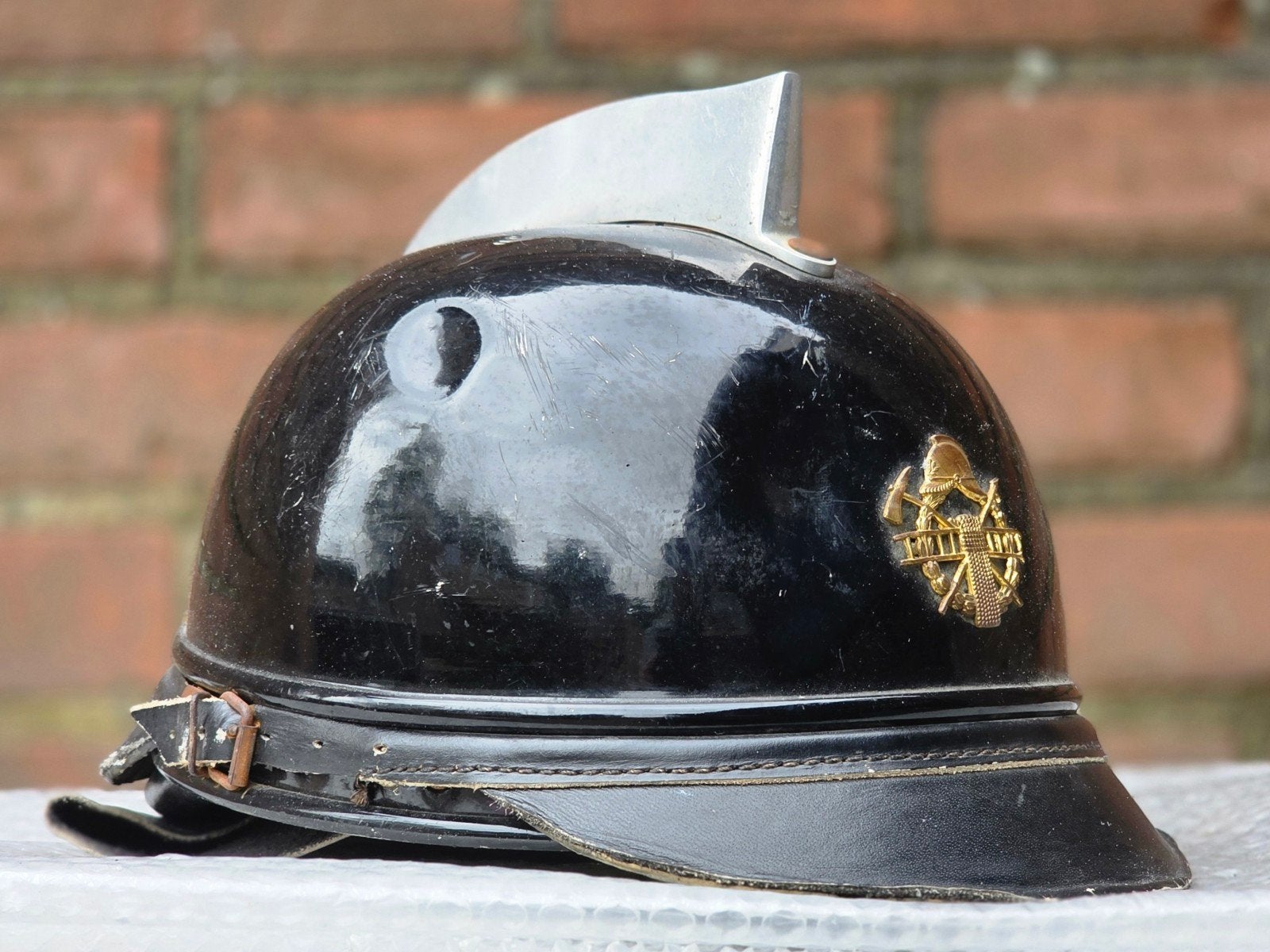 Casque de sapeurs-pompiers néerlandais, casque pompier, Collections, Enlèvement ou Envoi