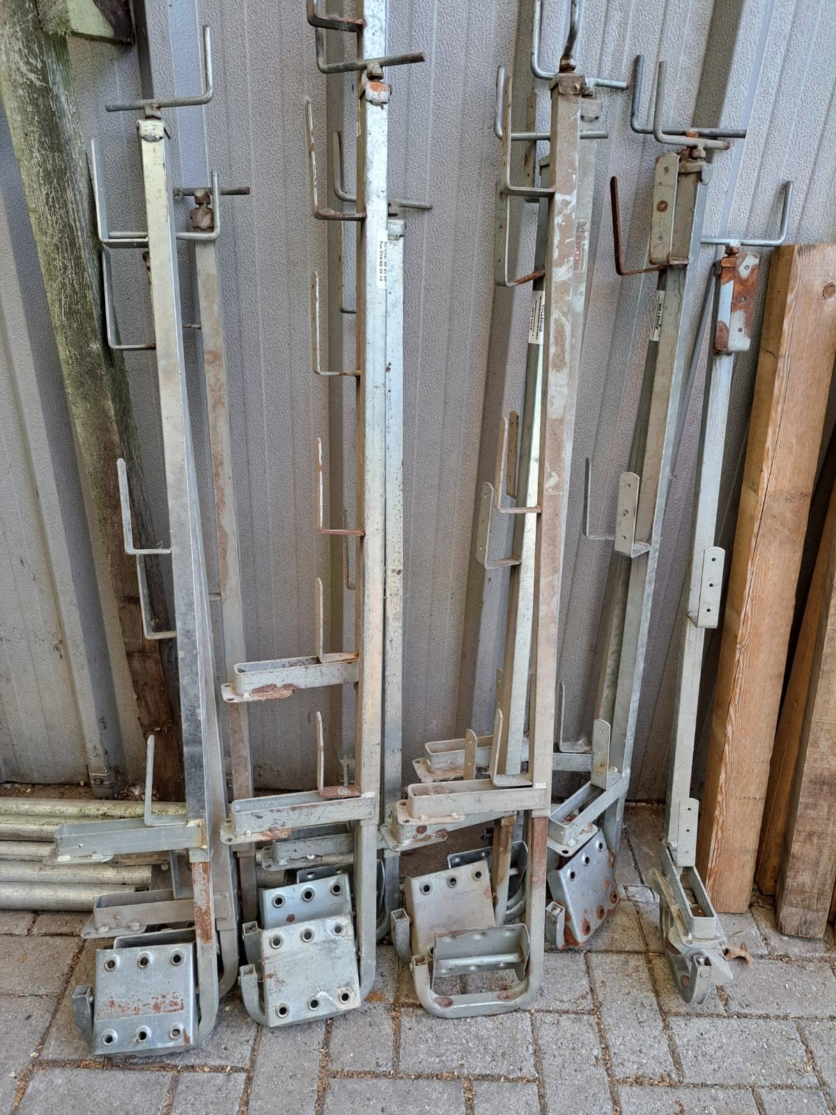 Leuninghouders, randbeveiliging, armleun stelling, Ophalen, Gebruikt