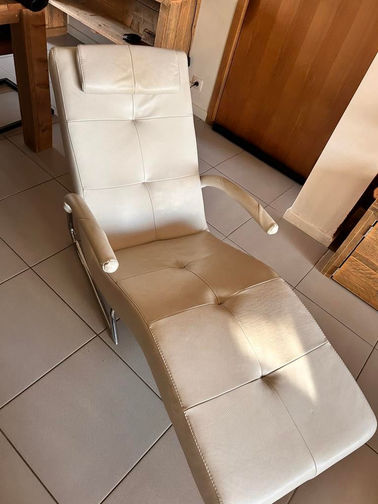 Chaise longue Relax avec fonction d'inclinaison, Enlèvement, Comme neuf, Une personne, Cuir