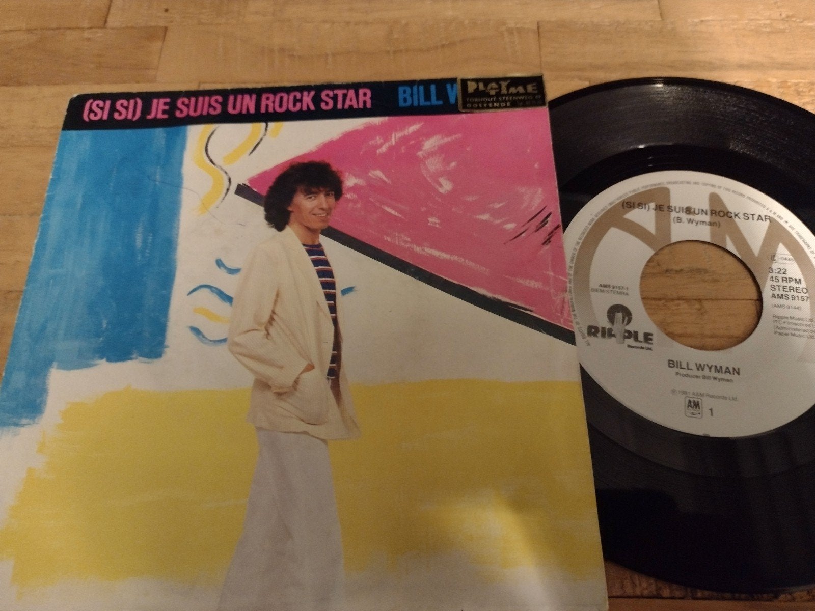 7" Single: BILL WYMAN: JE SUIS UN ROCK STAR (ROLLING STONES), Cd's en Dvd's, 7 inch, Ophalen of Verzenden, Zo goed als nieuw, Pop