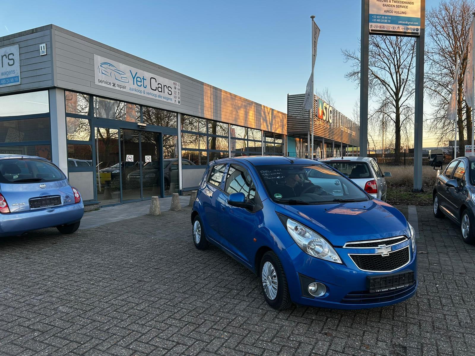 Chevrolet spark benzine met keuring verkoop en garantie, Auto's, Euro 5, Stof, 50 kW, Zwart