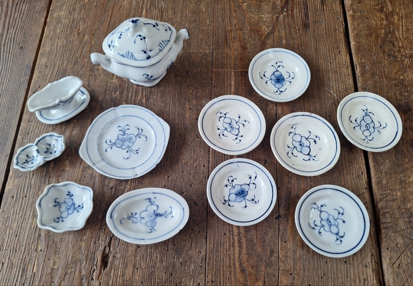 antiek miniatuur servies, Ophalen of Verzenden