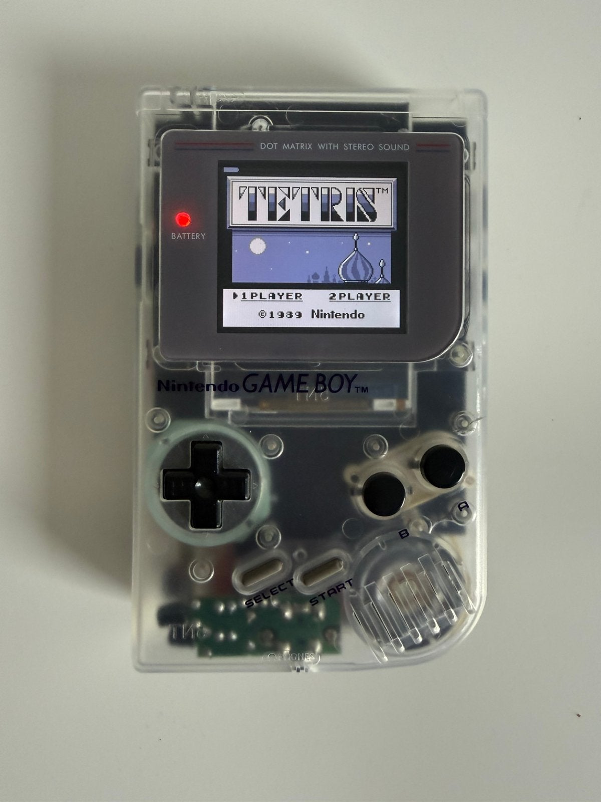 Gameboy Classic modding IPS-scherm transparant hoesje, Games en Spelcomputers, Ophalen of Verzenden, Refurbished, Game Boy Classic