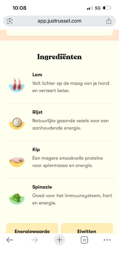 Hondeneten just russel, Ophalen, Hond