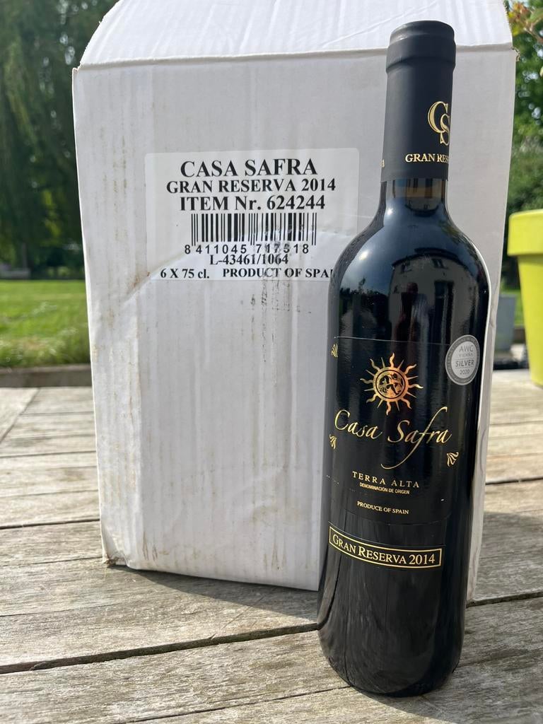 6 flessen Casa Safra 2014 Gran Reserva, Collections, Vins, Enlèvement ou Envoi, Comme neuf, Espagne, Vin rouge