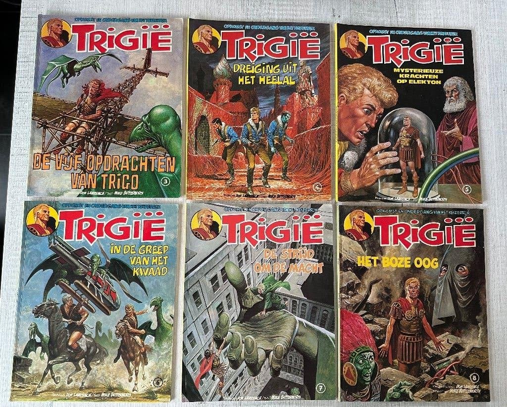 Strips te koop - Trigië - Yoko Tsuno - Alfa, Meerdere stripboeken, Ophalen, Gelezen