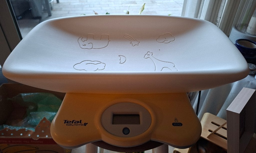 Nostalgie:  TEFAL  babyweegschaal, Electroménager, Balances, Enlèvement, Utilisé, Autres types, Analogique