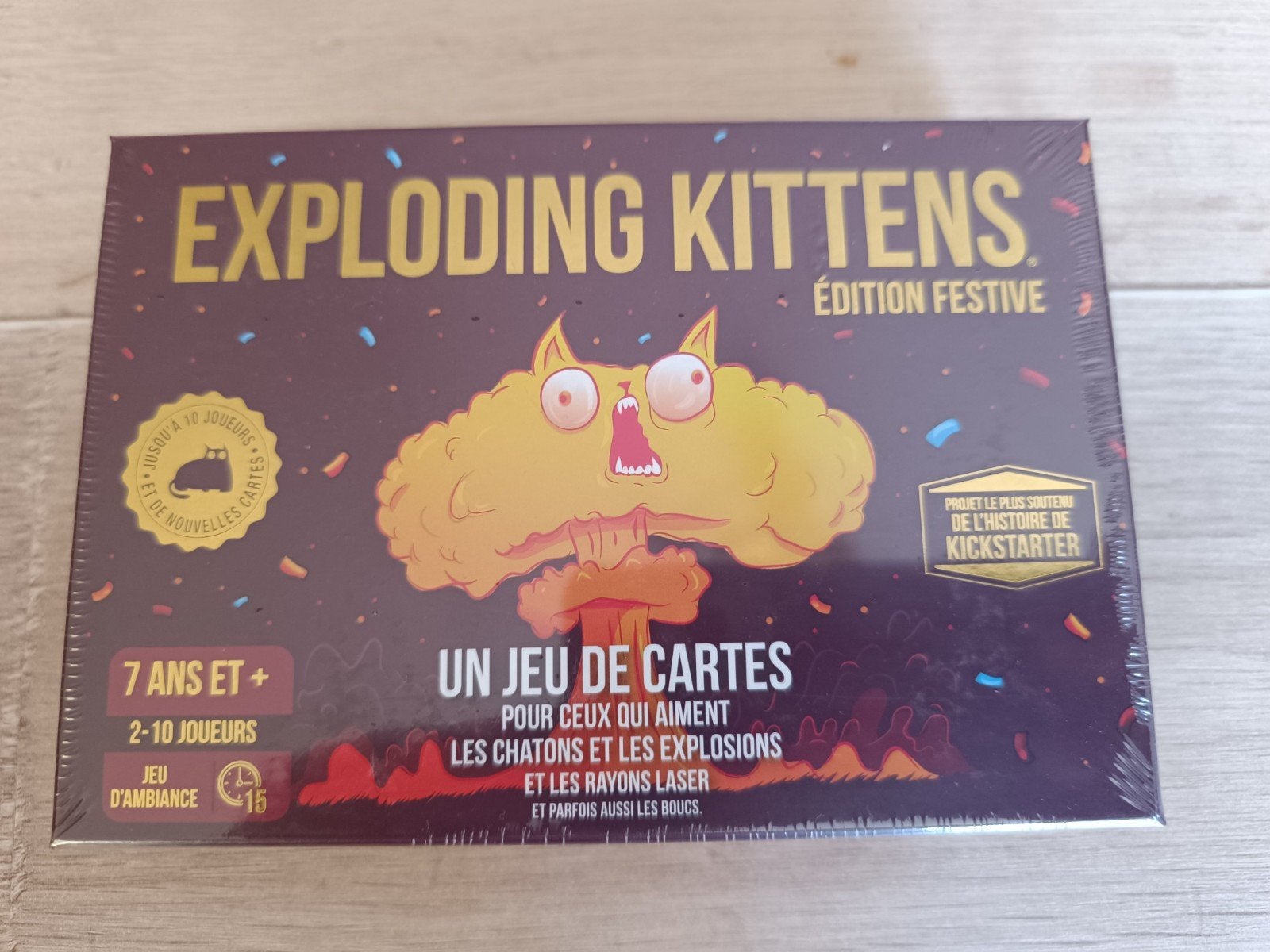 Exploding Kittens édition festive (non musicale), Hobby en Vrije tijd, Ophalen of Verzenden, Nieuw, Exploding Kittens