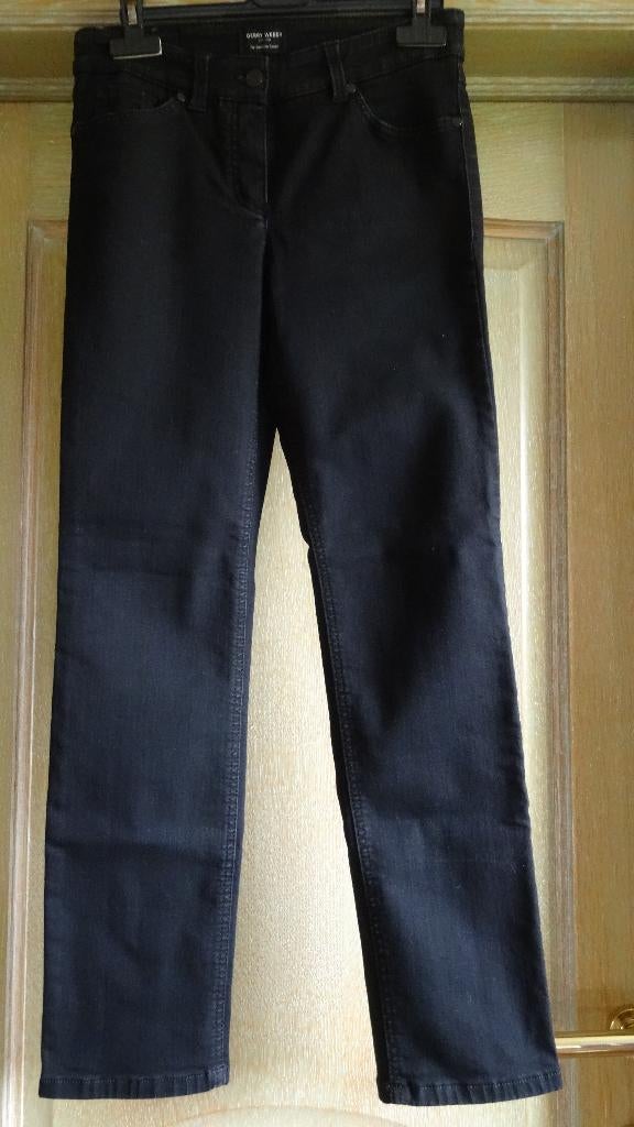 BROEK JEANS GERRY WEBER ZWART, Zwart, Ophalen of Verzenden, Zo goed als nieuw, W30 - W32 (confectie 38/40)