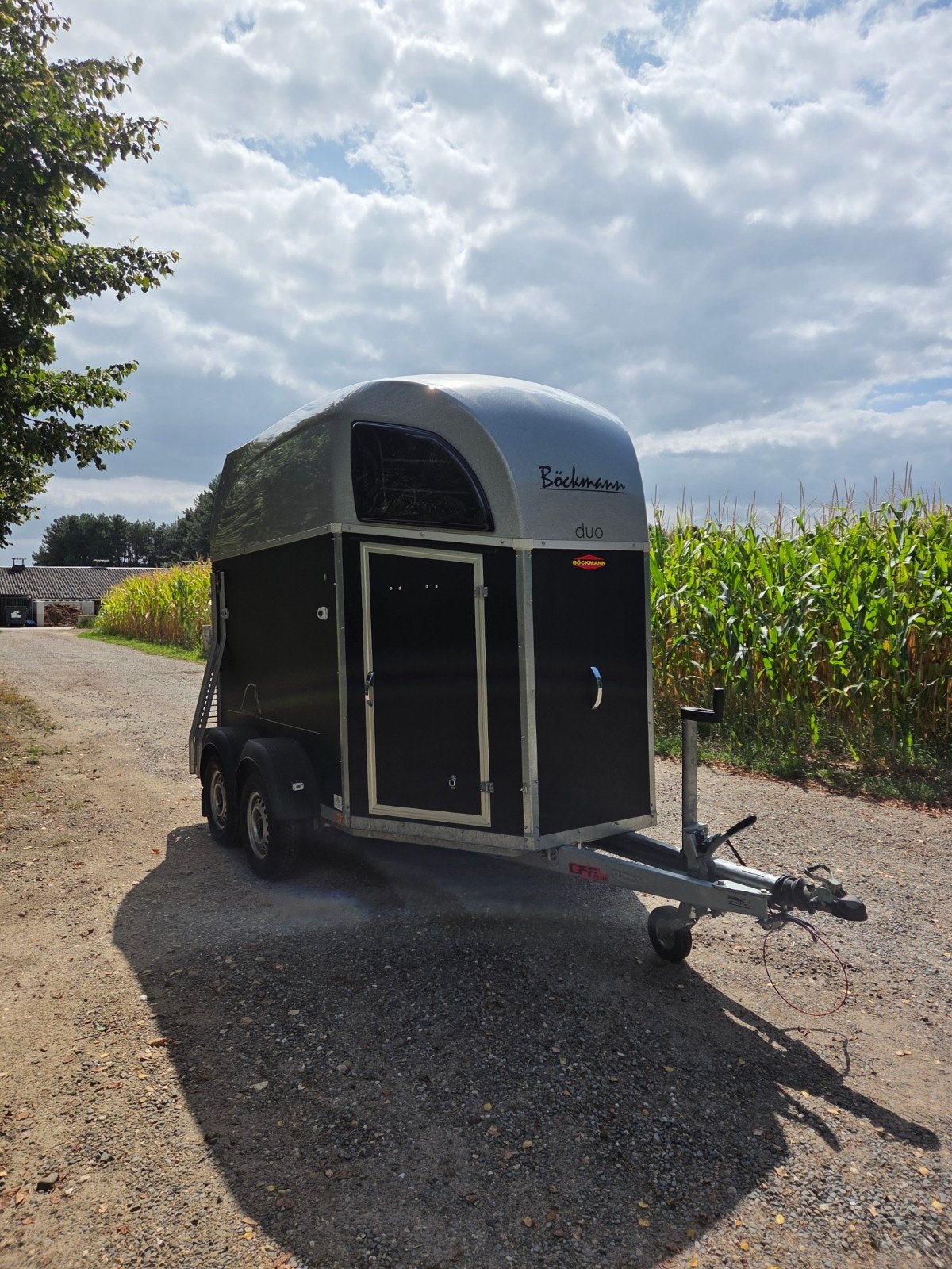 Böckmann Duo 2014/Böckmann Compact 2020/ 1jaar garantie, Dieren en Toebehoren, Ophalen, Zo goed als nieuw, Aluminium, 2-paards trailer