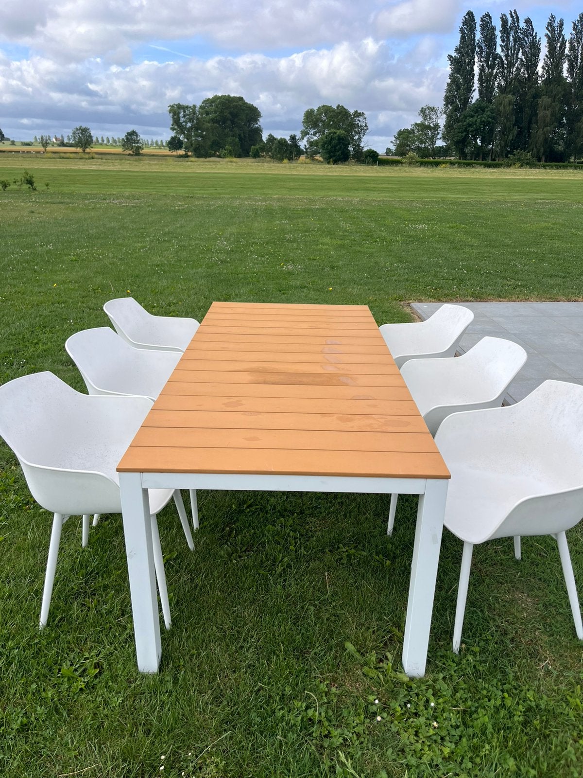 Tuinset, Ophalen, Kunststof, Gebruikt, 6 zitplaatsen