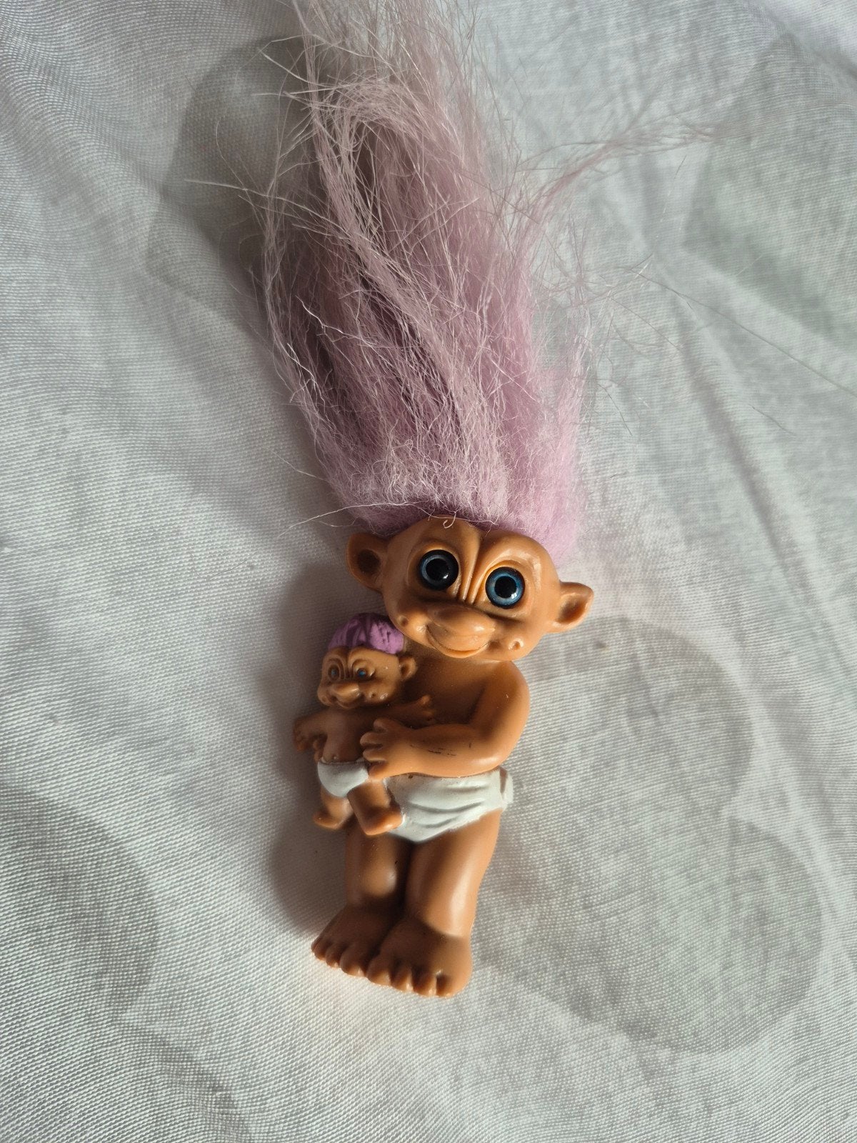 vintage troll popje 1992 6cm, Ophalen of Verzenden