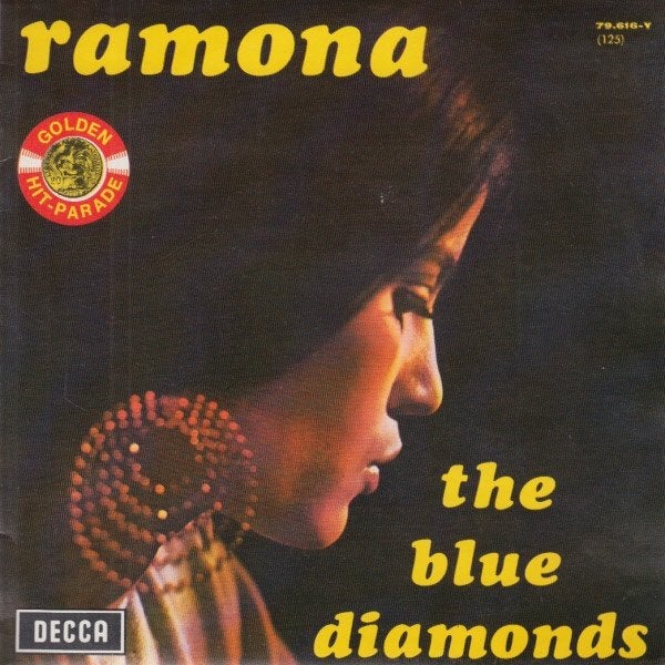 The Blue Diamonds ‎– Ramona, Ophalen of Verzenden, Zo goed als nieuw, 7 inch, Pop