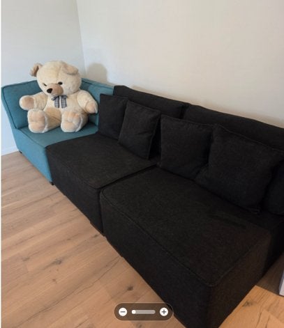 Modulaire stoffen zetel, Trois personnes, Moins de 75 cm, Banc d'angle, 150 à 200 cm