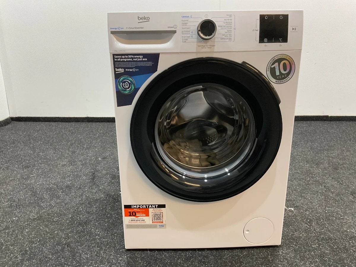 Beko BM3WFT31041W 10KG 1jaartje oud, Ophalen, Zo goed als nieuw, Voorlader