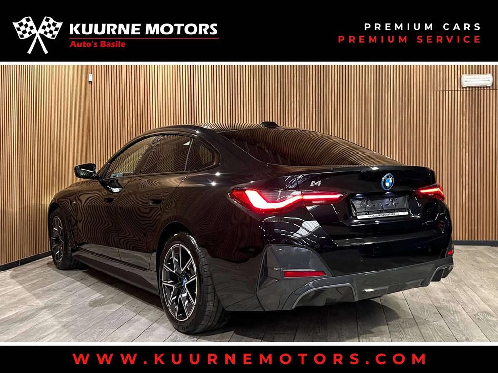 BMW i4 eDrive40 M Pack Alu18"/Led/Leder/Pdc/Cam/Hud/Carplay, Auto's, BMW, Gebruikt, Zwart, 340 pk, Zwart