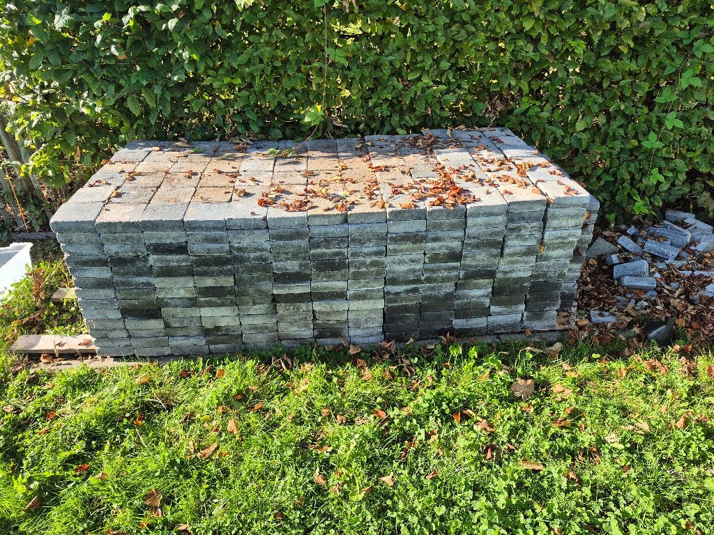Betonklinkers 15x15x5cm, Ophalen, Gebruikt, Klinkers, 10 m² of meer