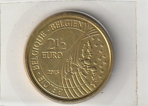 2½ EURO 2015 Bataille de Waterloo, Postzegels en Munten, Ophalen of Verzenden, Overig, Losse munt