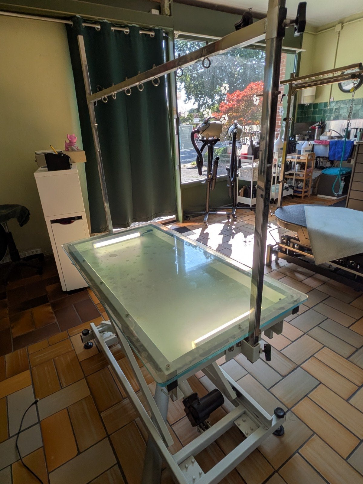 Elektrische Trimtafel, Enlèvement, Table de toilettage