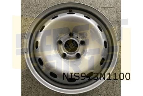 Nissan/Opel/Renault velg staal 6J x 16" (zilver) (bij naafde, Auto-onderdelen, Banden en Velgen, -, Verzenden, -, Nieuw