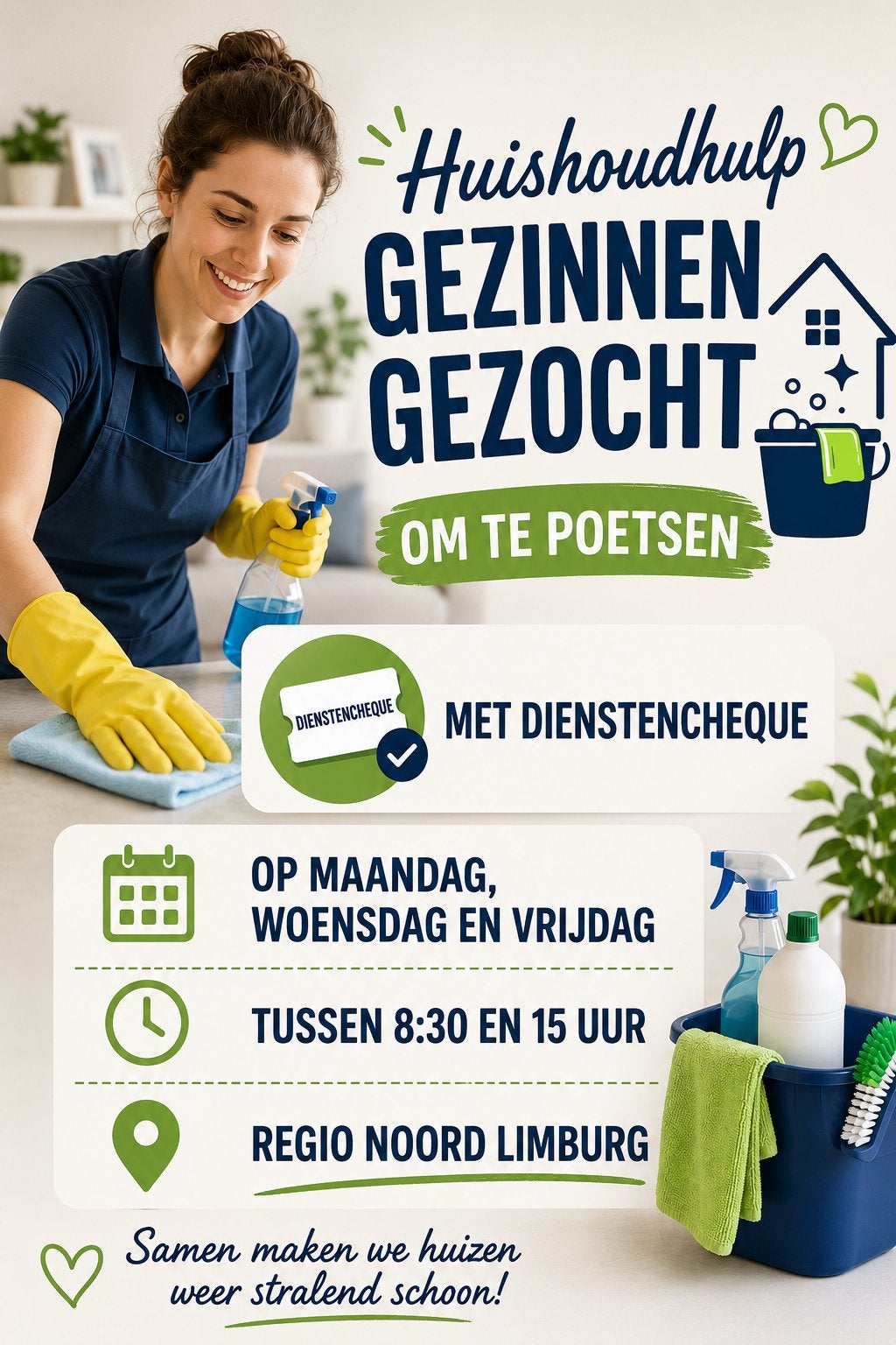 Huishoudhulp met dienstencheque, Vacatures