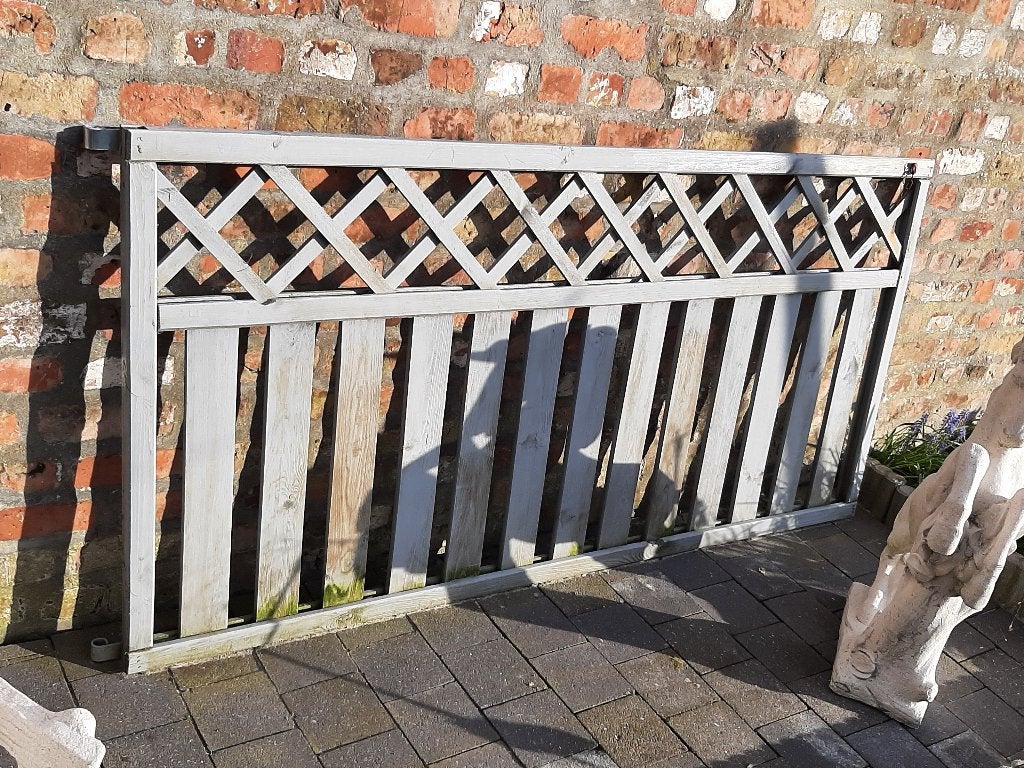 2 tuinhekken, Ophalen, Zo goed als nieuw, Hout, Tuinhek