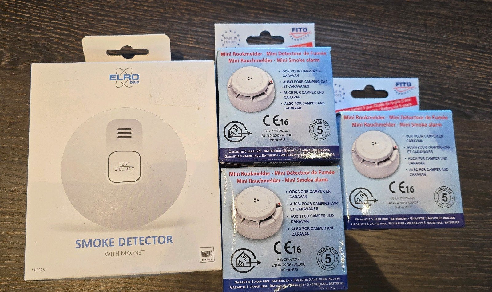 Enkele rookmelders, Doe-het-zelf en Bouw, Alarmsystemen, Ophalen of Verzenden