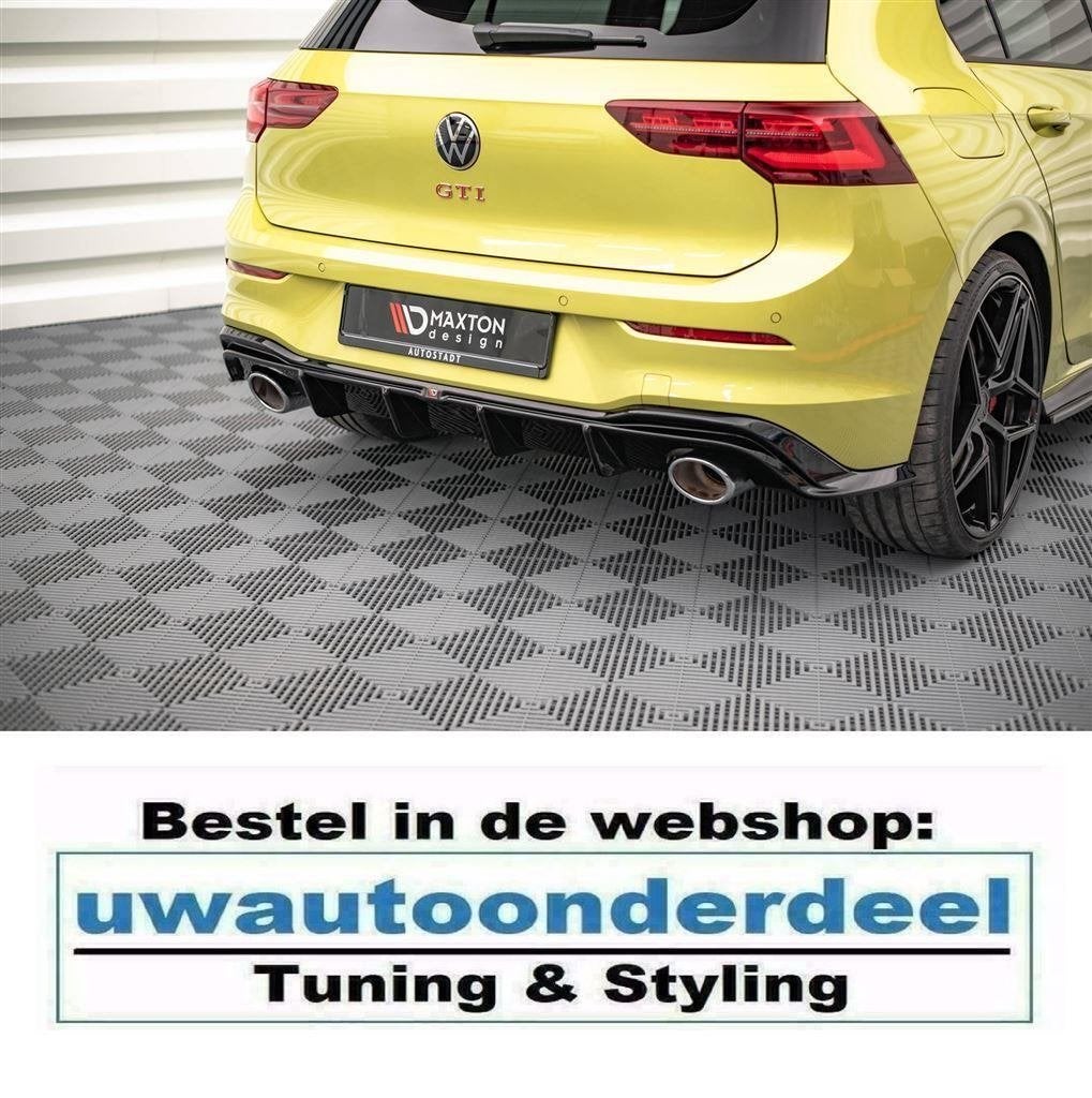 Maxton Design Diffuser Geschikt Voor Vw Golf 8 GTI Clubsport, Verzenden