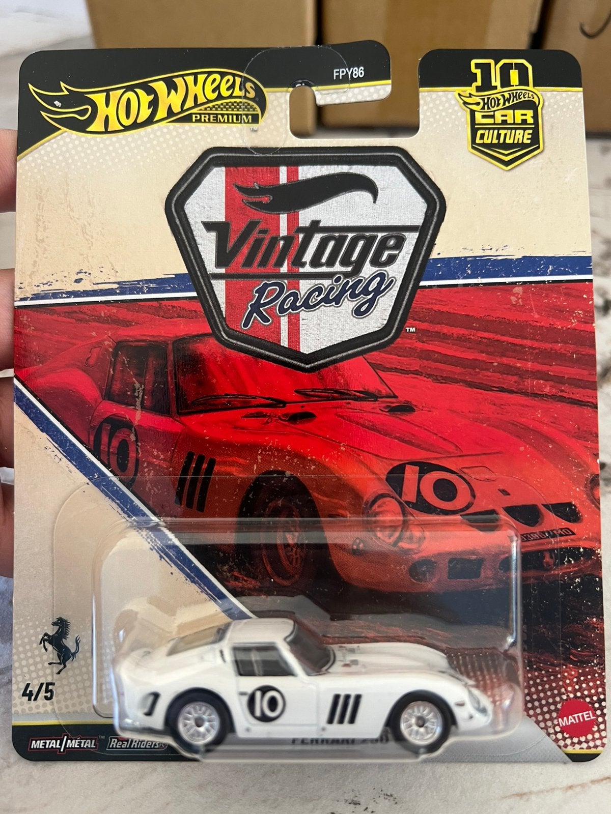 Hot wheels premium ferrari 250 vintage racing, Enlèvement ou Envoi, Comme neuf