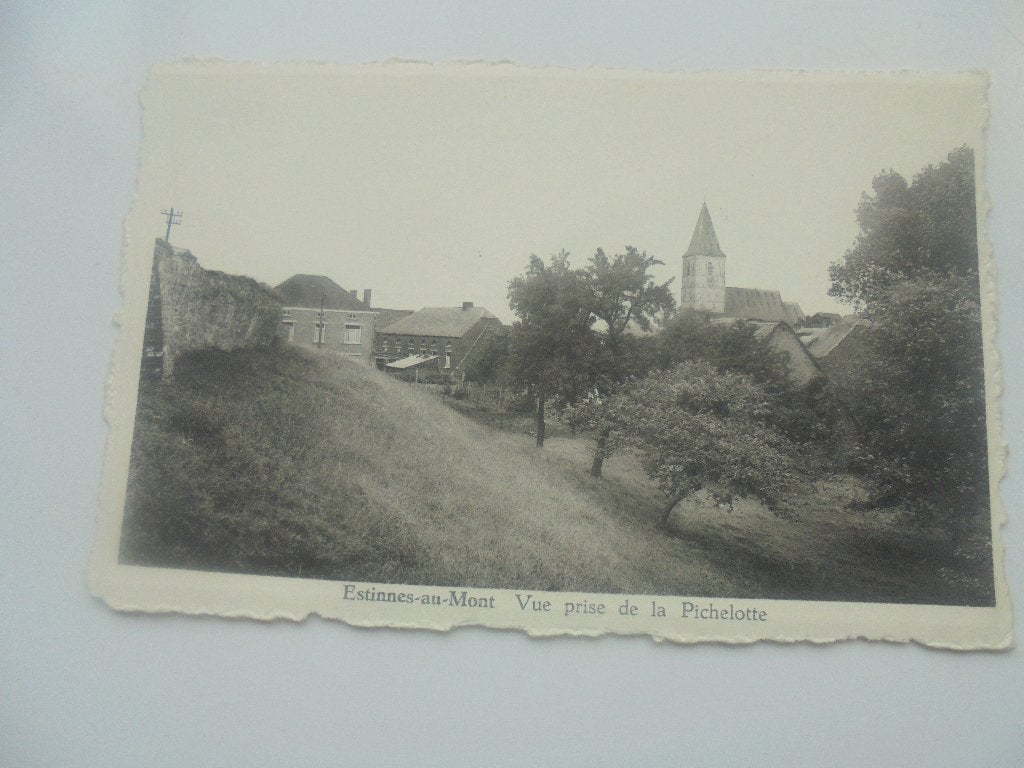 estinnes-au-mont- vue prise de la pichelotte, Envoi, 1940 à 1960, Affranchie, Hainaut