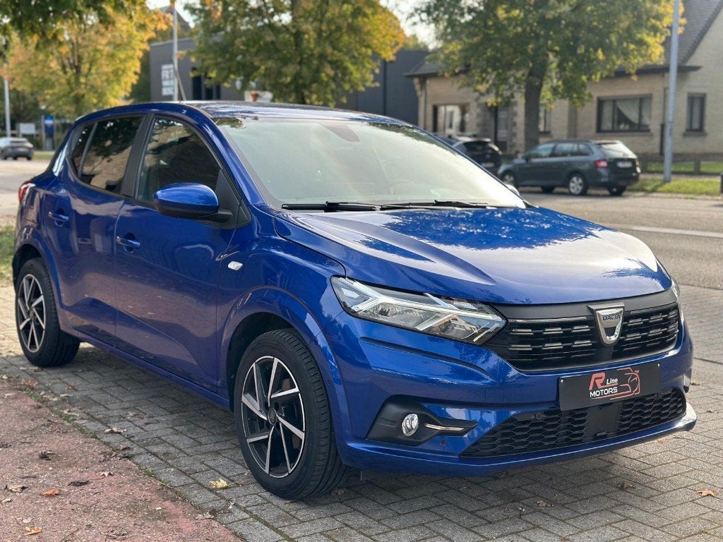 Dacia Sandero 1.0 TCe - 91PK -Camera-Dodehoek-Apple Carplay, Auto's, Voorwielaandrijving, 4 deurs, Stof, Euro 6