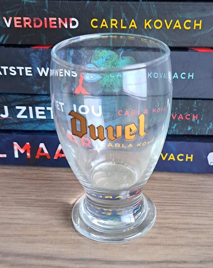 Duvel proefglas Hannover 96, Ophalen of Verzenden, Zo goed als nieuw, Glas of Glazen, Duvel