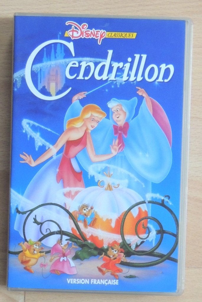 Cassette vidéo VHS Walt Disney CENDRILLON, Dessin animé, Tous les âges, Français, Comme neuf