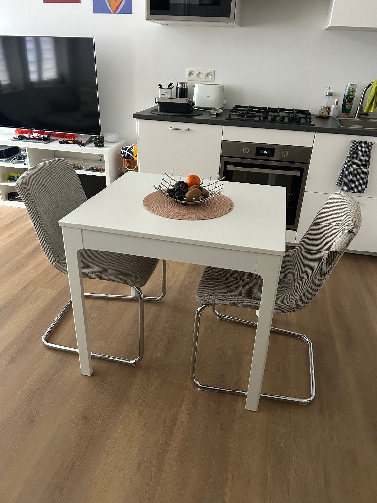 Table de cuisine IKEA EKEDALEN & 2 chaises LUSTEBO, Maison & Meubles, 100 à 150 cm, Comme neuf, Enlèvement, 50 à 100 cm
