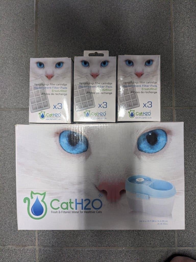 Waterfontein voor kat met extra filters, Ophalen of Verzenden, Gebruikt