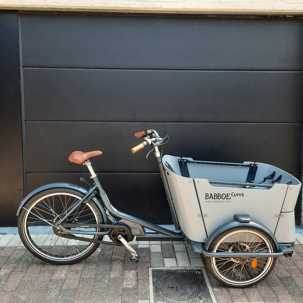 Elektrische Babboe bakfiets curve moutain met middenmotor, Fietsen en Brommers, 4 kinderen of meer, Gebruikt, Elektrisch, Schijfrem