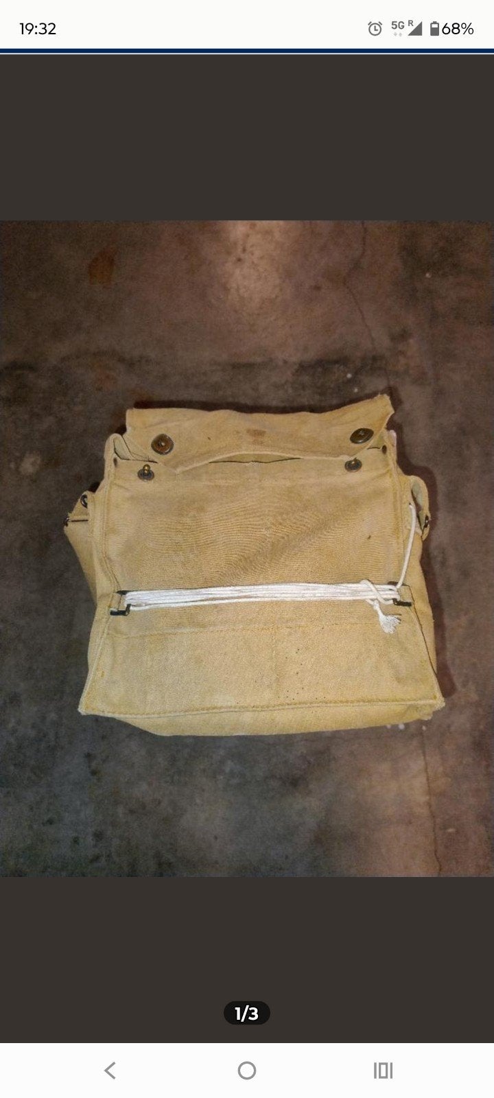 Us  ww1 gasmask bag origineel, Collections, Envoi, Armée de terre