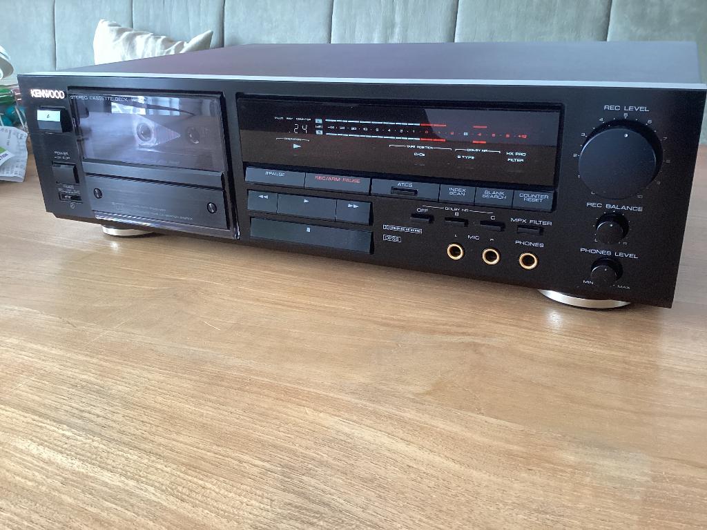 Kenwood KX 5010 3-motor Dolby B C HX Pro (880) als Nakamichi, Ophalen of Verzenden, Enkel, Kenwood, Tiptoetsen