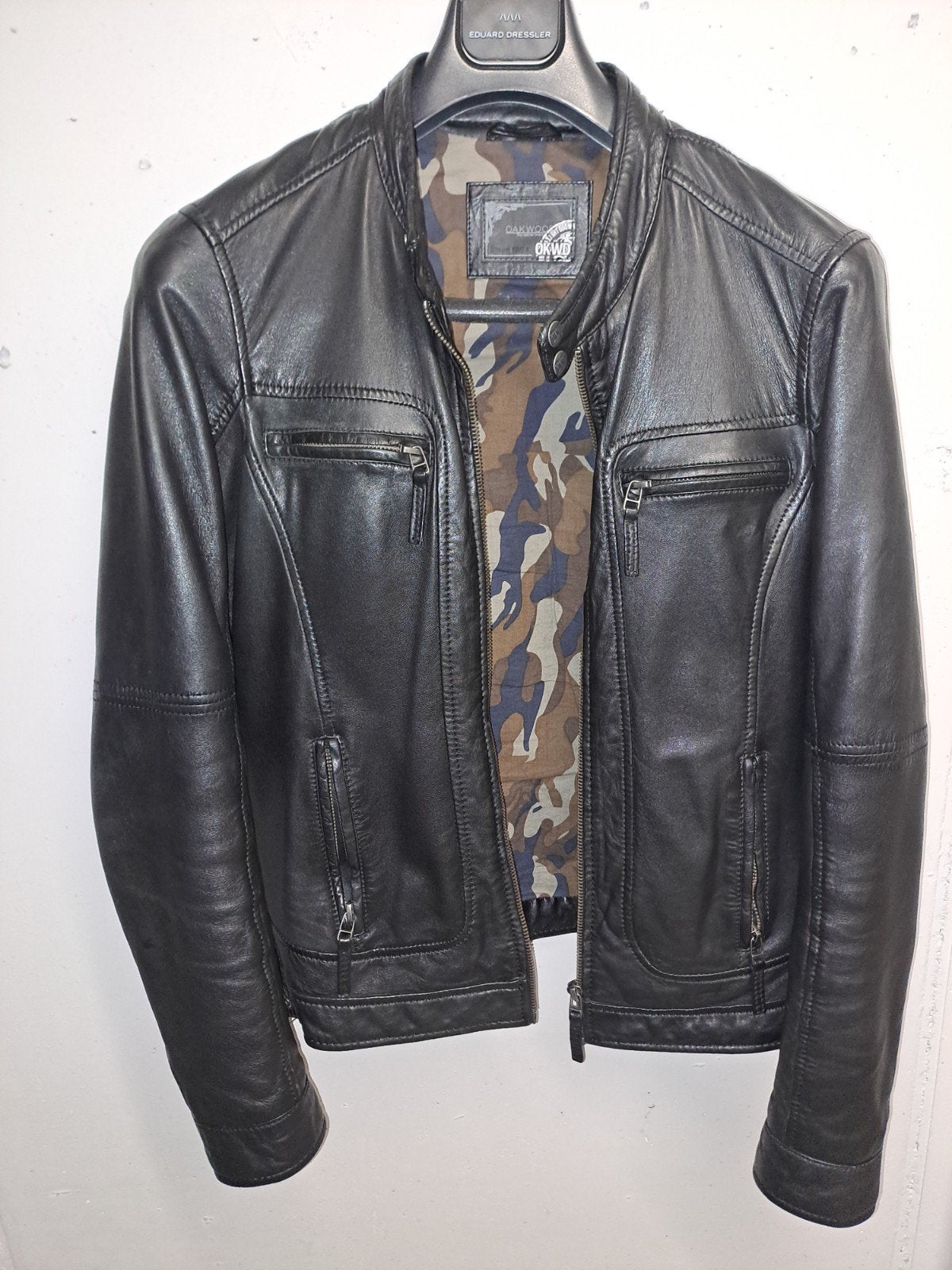 lederen jas Oakwood, Kleding | Heren, Ophalen, Zwart