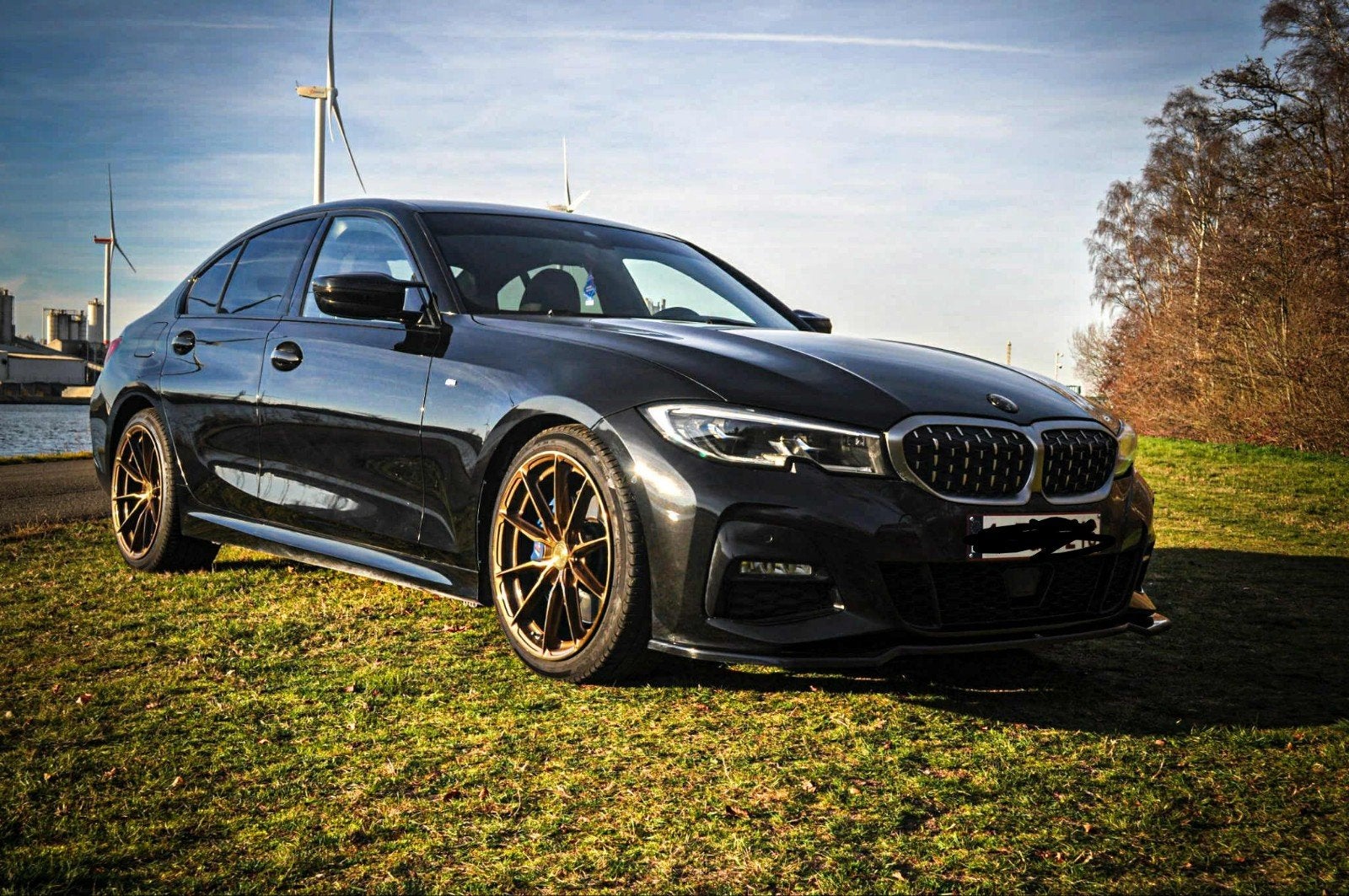bmw 330i m sport laserlicht, Auto's, BMW, Automaat, Achterwielaandrijving, 4 cilinders, Zwart