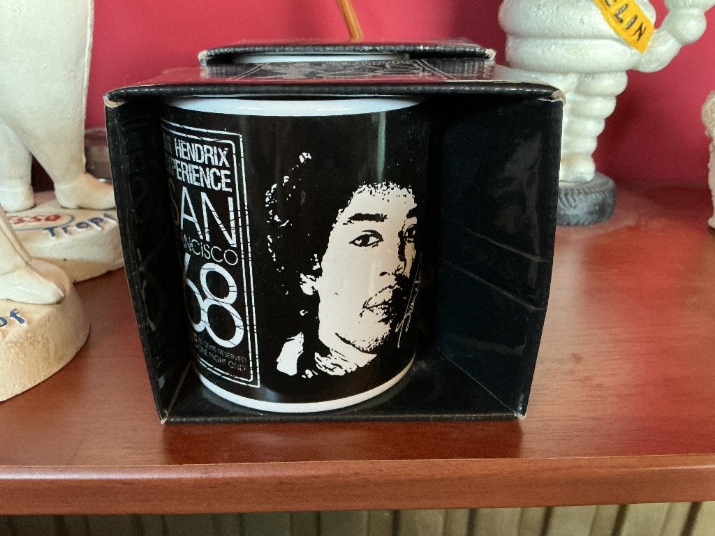 Jimmy Hendrix koffiemok nieuw, Ophalen
