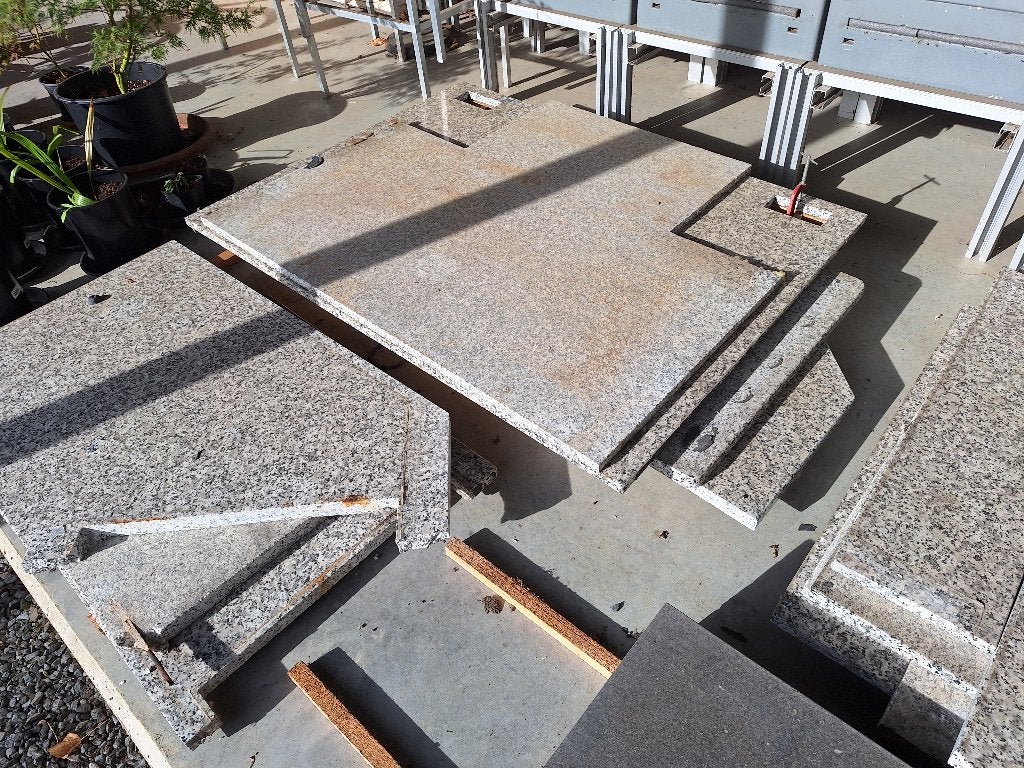 Granieten platen van keuken, Ophalen, Gebruikt, Graniet of Steen, Hoekkeuken